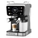 ΚΑΦΕΤΙΕΡΑ ΕΣΠΡΕΣΣΟ ROHNSON R-98082 BARISTA DUAL BLACK INOX 20BAR ΟΘΟΝΗ LED & LATTE